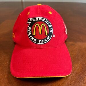 Vtg 2000 McDonald's Racing Team Hat Bill Elliott #94 NASCAR Checkered Flag‎